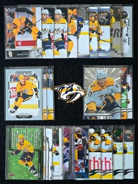 🐯 20+ Nashville Predators NHL Trading Card Lot